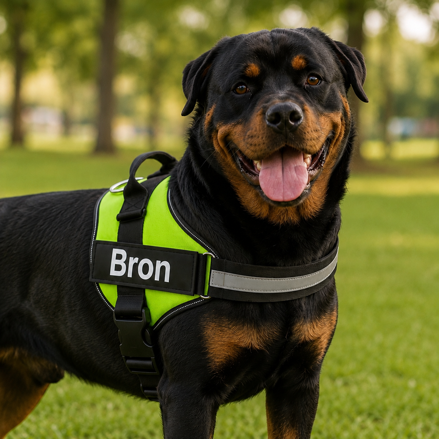 Personalised no-pull dog harness